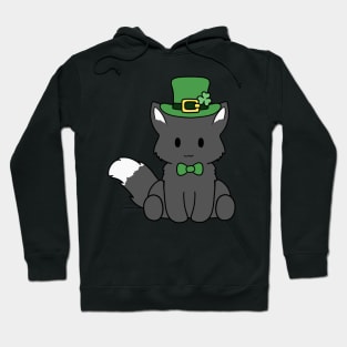 St Patrick Day Black Fox Hoodie